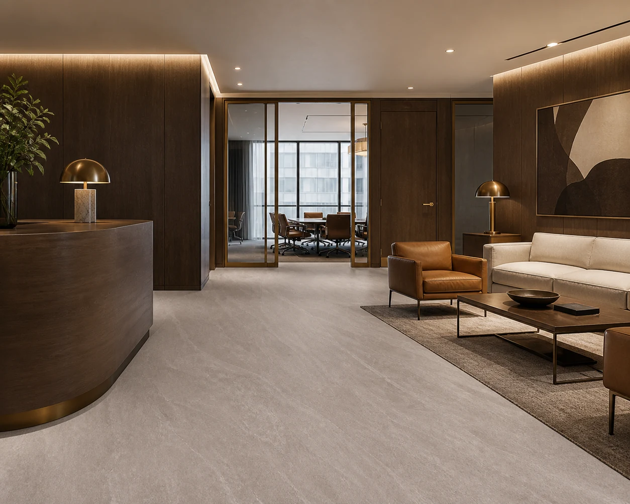 Era – Bruno porcelain tile in international law firm