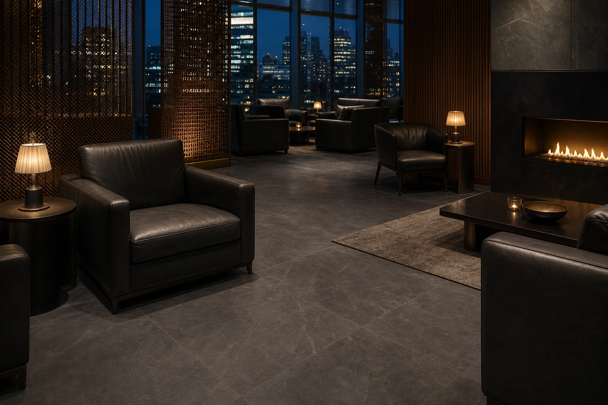 Era – Pepe porcelain tile in executive club lounge