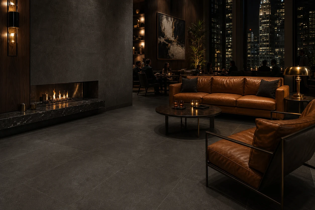 Manhattan – Harlem porcelain tile in luxury hotel lounge
