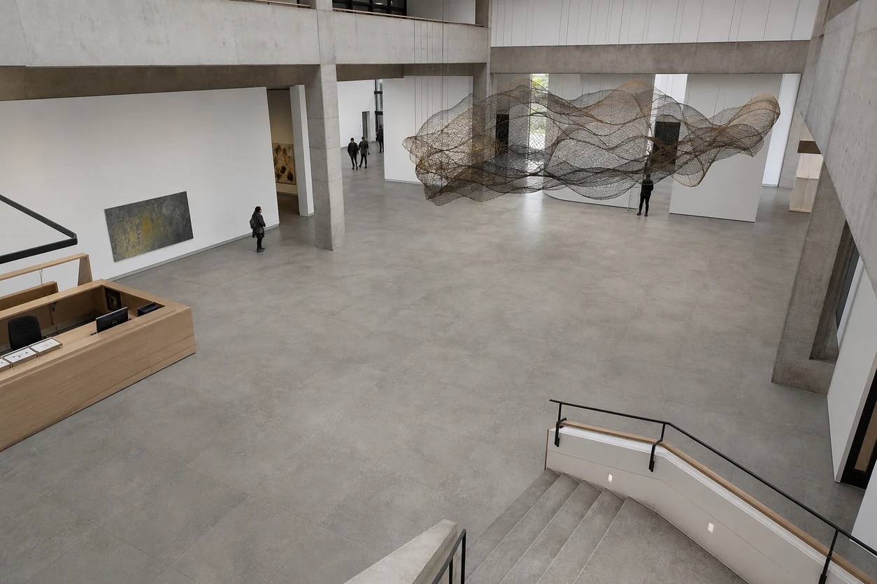 Manhattan – Queens porcelain tile in contemporary art centre
