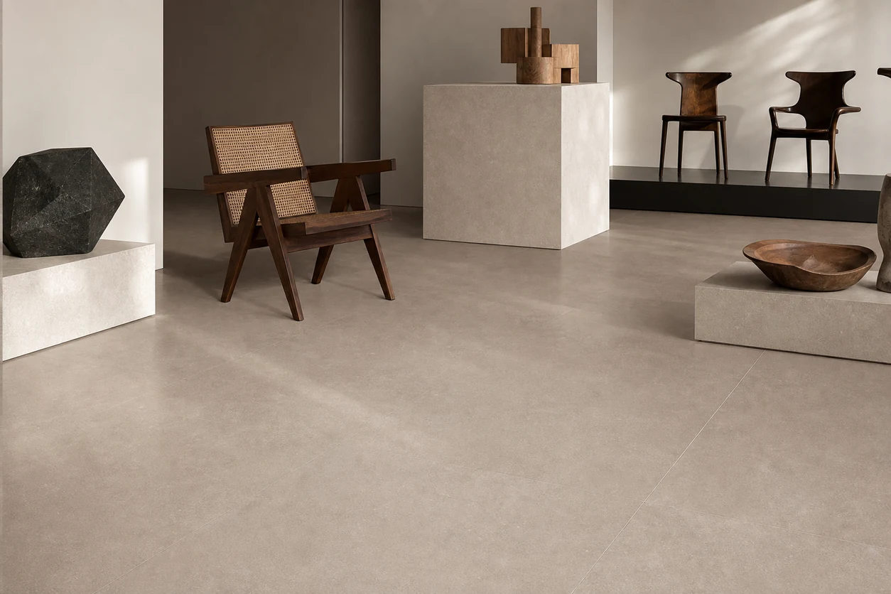 Stile – Beige porcelain tile in design auction preview gallery
