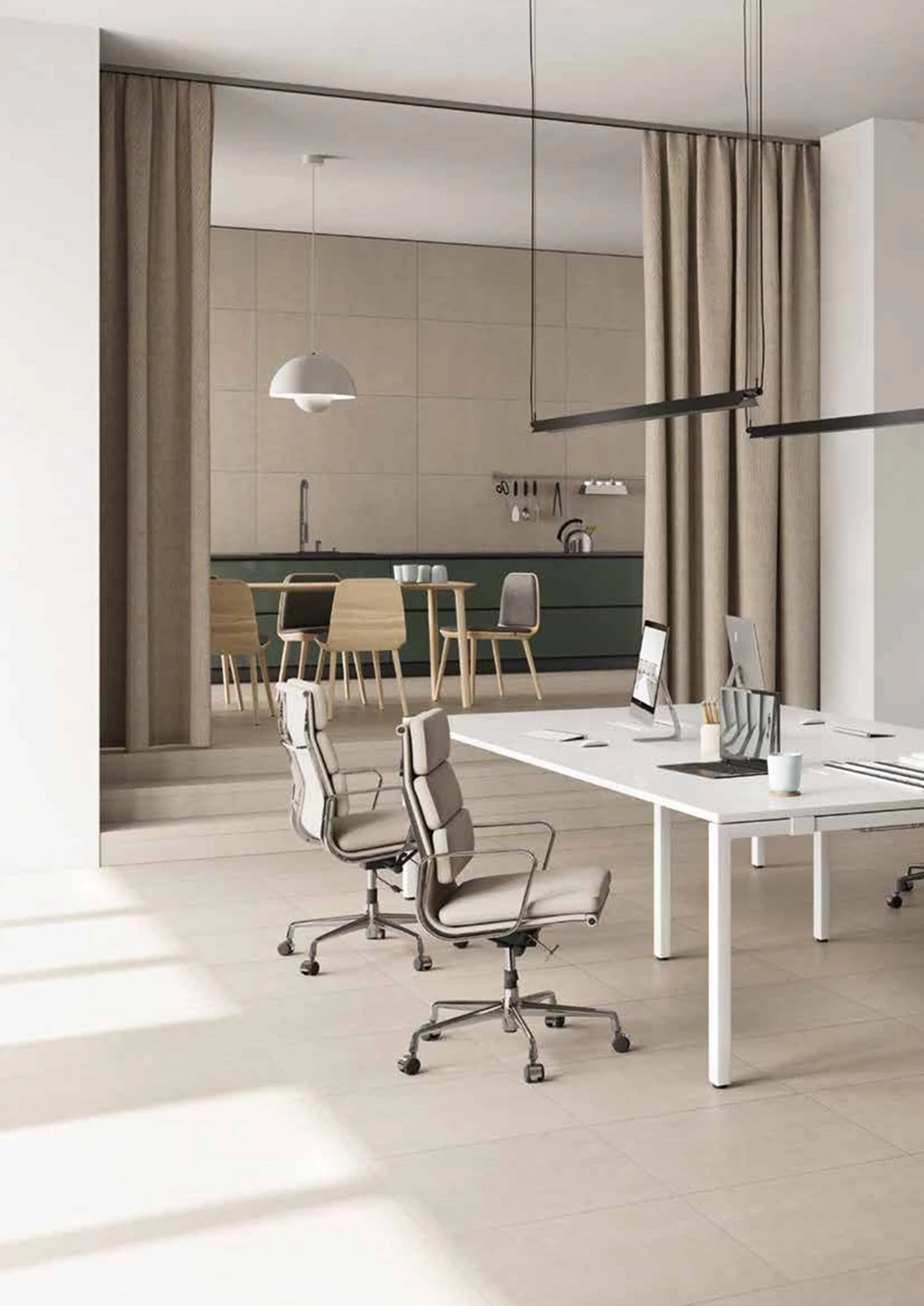 Timeless – Taupe porcelain tile in client reference interior